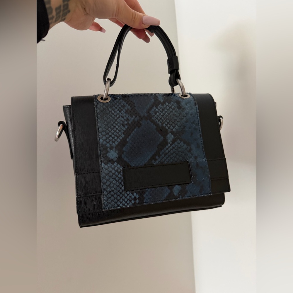 Peter Kaiser blue python bag
